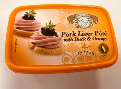 Picture of Pork Liver Pâté with Duck & Orange 175g